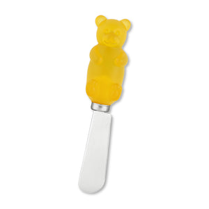 Mr. Spreader 4-Piece Yellow Jelly Bears Resin Cheese Spreader