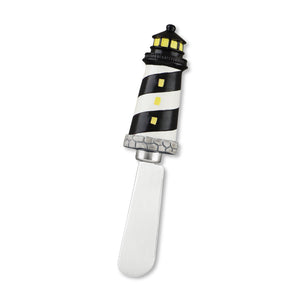 Mr. Spreader 4-Piece Black Lighthouse Resin Cheese Spreader