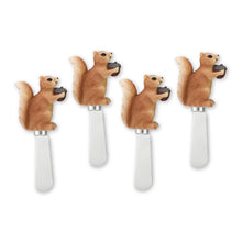 Load image into Gallery viewer, Mr. Spreader 4-Piece Squirrel Resin Cheese Spreader