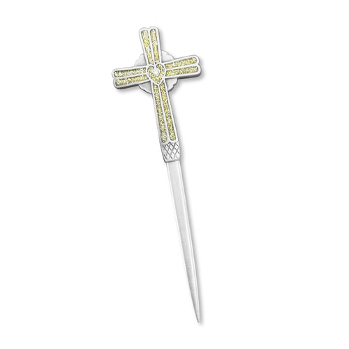 Cross with Glitter Letter Opener