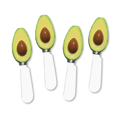 Mr. Spreader 4-Piece Avocado Resin Cheese Spreader