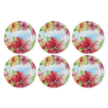 Load image into Gallery viewer, Gourmet Art 6-Piece Hibiscus Melamine 10 7/8&quot; Plate