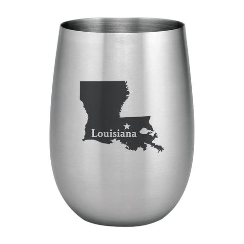 Supreme Stainless Steel Louisiana 20 oz. Stemless Wine Glass