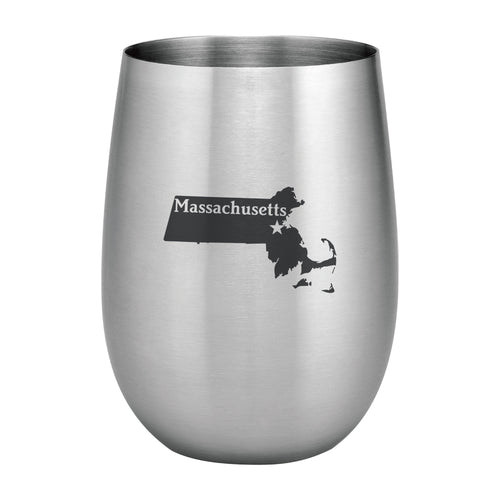 Supreme Stainless Steel Massachusetts 20 oz. Stemless Wine Glass