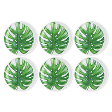 Load image into Gallery viewer, Gourmet Art 6-Piece Monstera Melamine 9 Plate