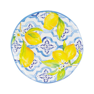 Gourmet Art 12-Piece Lovely Lemons Melamine Dinnerware Set