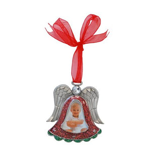 Angel with Red Ribbon Picture Frame, 2" x 3"